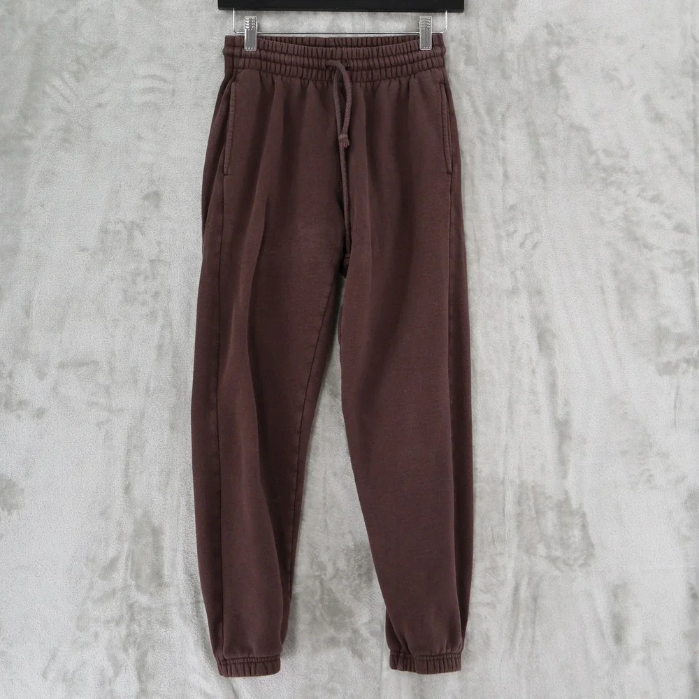 Tna Cozy‎ Fleece Joggers Womens 2XS Brown Relaxed Sweatpants